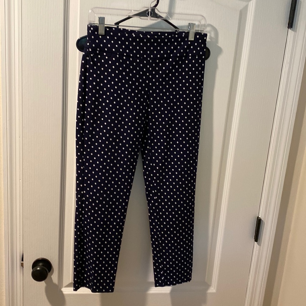 Navy polka dot Van Heusen work pants